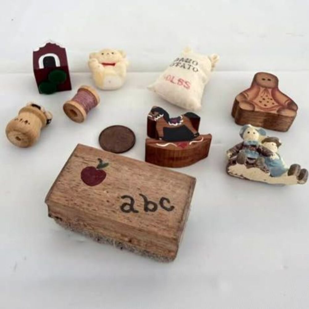 Vintage Miniature Figurine and Trinket Collection 9 Piece Lot - Picture 5 of 6